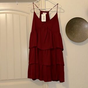 Burgundy dress